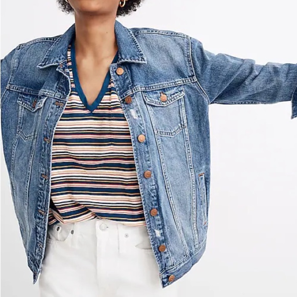 MADEWELL oversized trucker jean jacket